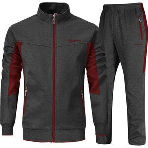 Men's Tracksuits Outfits Set 2Piece Jogging Suits Warm Up Sweatsuits Track Suits